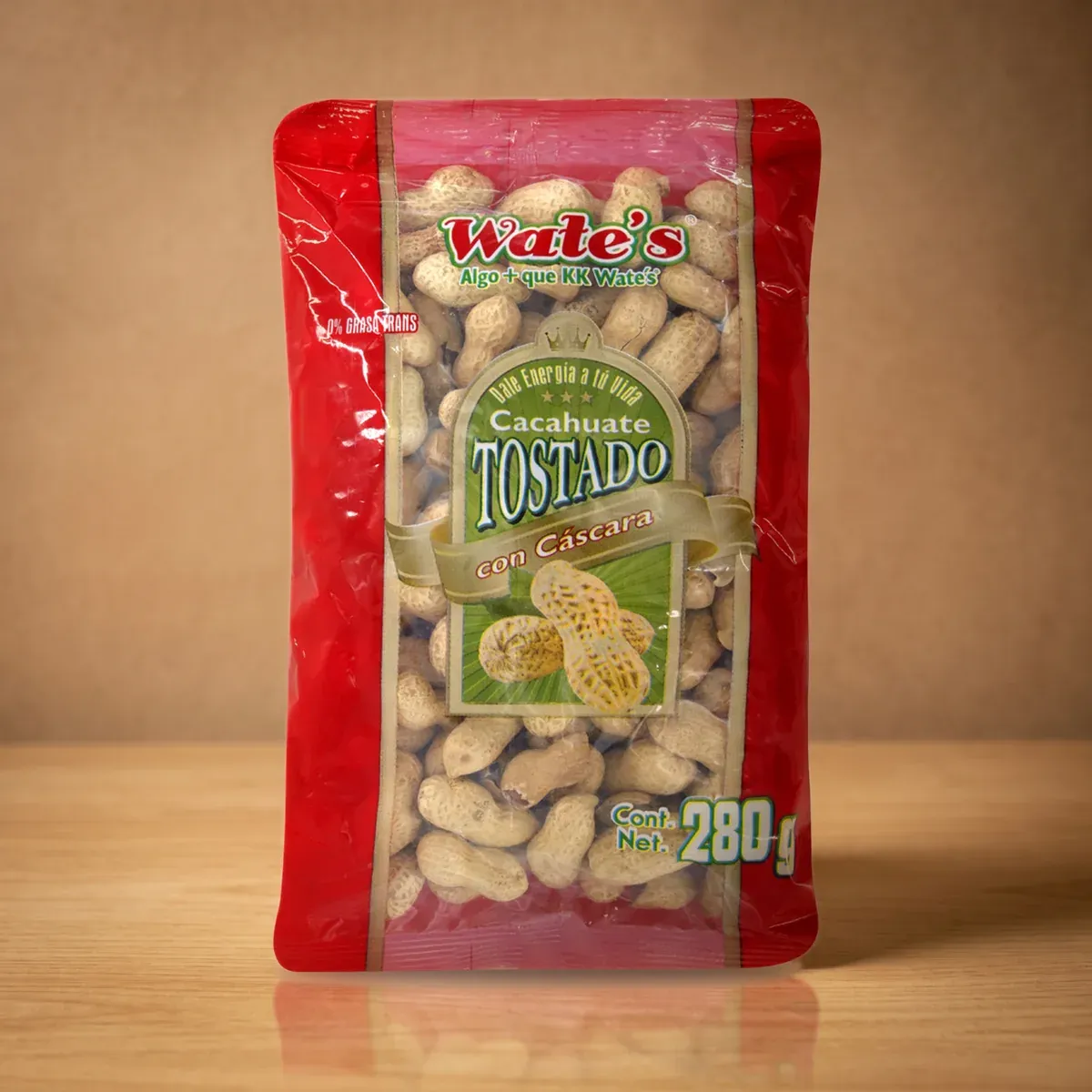 Cacahuate tostado con cáscara