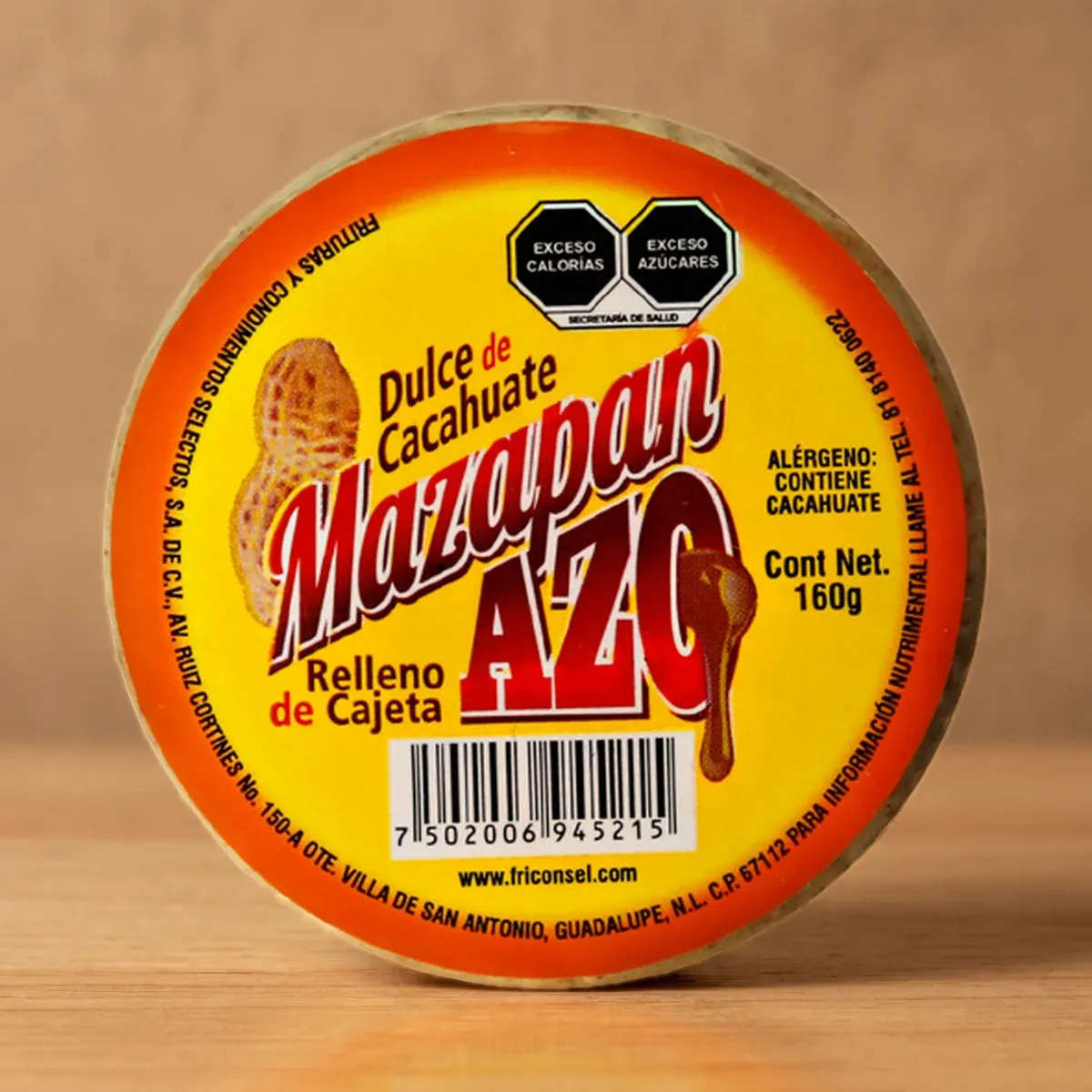 Cajeta-filled marzipan